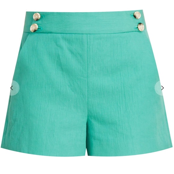 Veronica Beard Kimm Cotton-Linen Short - Picture 2 of 13